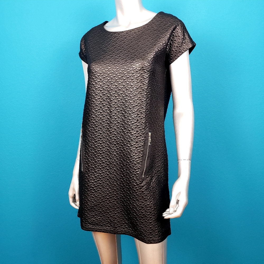🆕️ 🔲 QED LONDON Faux Leather Mini Dress // (NWOT)